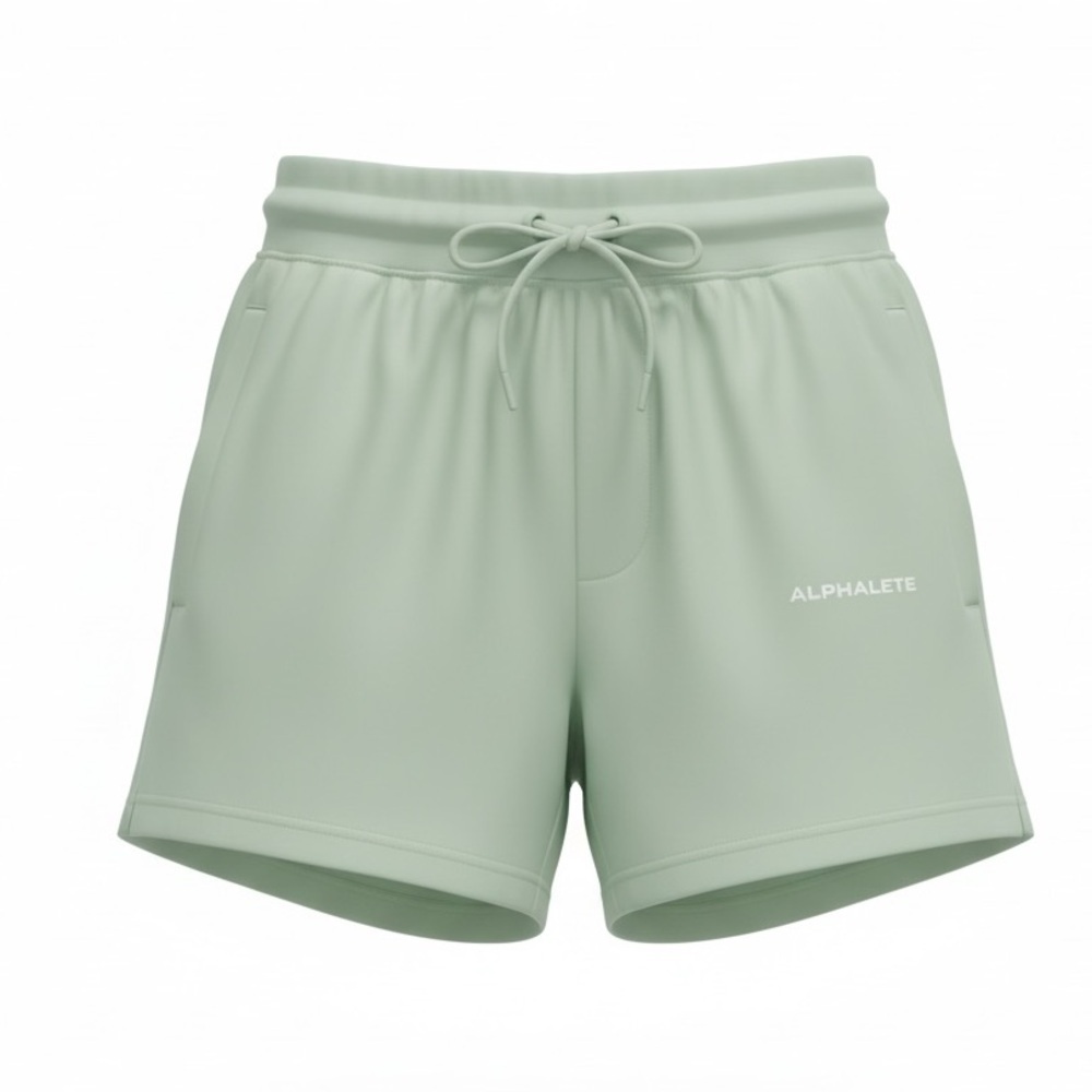 Alphalete NWOT core green shorts, small